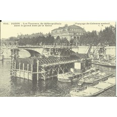 CPA: (REPRO). PARIS, Les Travaux du Métropolitain, vers 1900