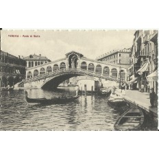 CPA: ITALIA, VENEZIA, Ponte di Rialto, années 1920