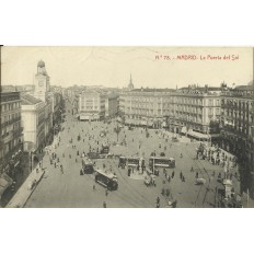 CPA: ESPANA, Madrid, La Puerta del Sol, anos 1910