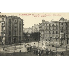 CPA: ESPANA, BARCELONA, Plaza de las Cortes Catalanas, anos 1910