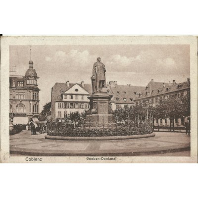 CPA: ALLEMAGNE, COBLENZ, Goeben-Denkmal, jahre1920