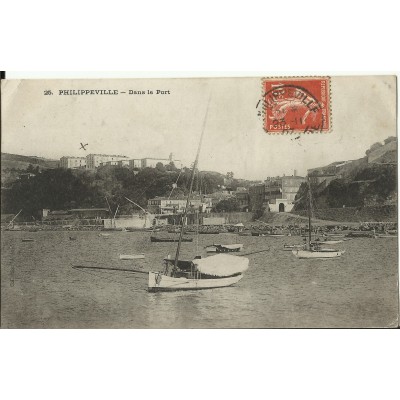 CPA: BELGIQUE, PHILIPPEVILLE, Dans le Port, années 1900