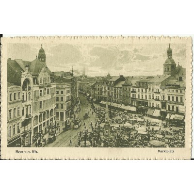 CPA: ALLEMAGNE, BONN a.Rh. Marktplatz, jahre1920