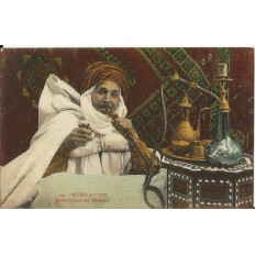 CPA: MAROC, Arabe fumant son Narguileh, années 1920