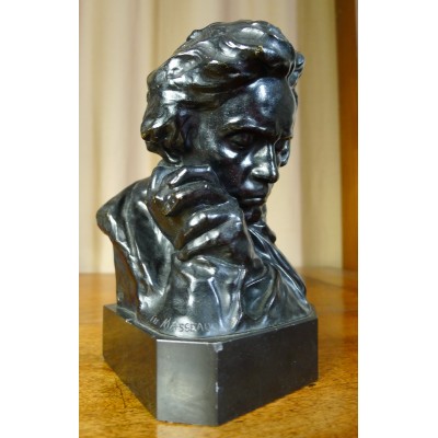  Pierre Félix FIX-MASSEAU (1869-1937), Buste de BEETHOVEN, BRONZE, Fond.COLIN