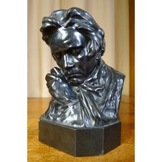  Pierre Félix FIX-MASSEAU (1869-1937), Buste de BEETHOVEN, BRONZE, Fond.COLIN