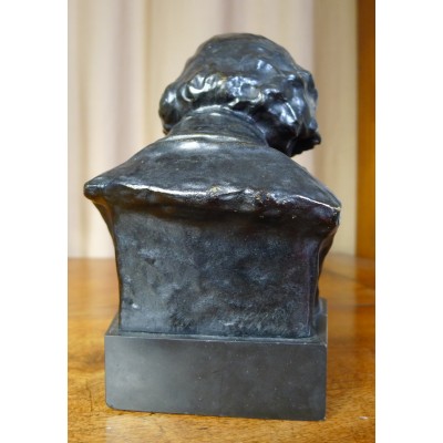  Pierre Félix FIX-MASSEAU (1869-1937), Buste de BEETHOVEN, BRONZE, Fond.COLIN