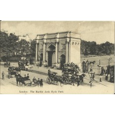 CPA: ANGLETERRE,LONDON, The Marble Arch Hyde Park, years 1910