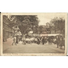 CPA: PAYS-BAS, 'S GRAVENHAGE, Prinsegracht, Marktdag, years 1920