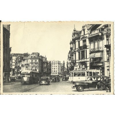 CPA: BELGIQUE, OSTENDE, Rue Royale, années 1950