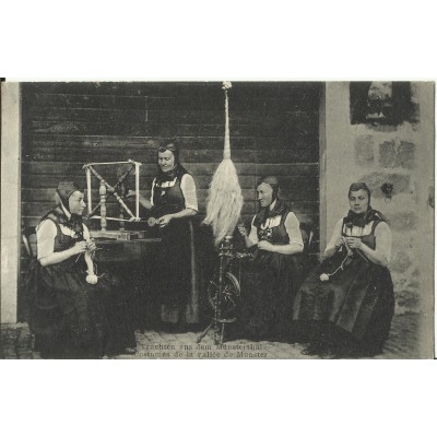 CPA: ALLEMAGNE, Trachten aus dem Munsterthal, jahre 1900