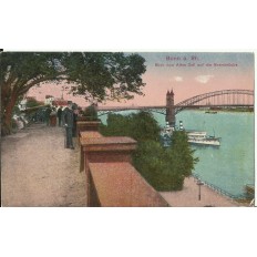 CPA: ALLEMAGNE, BONN, Blick vom Alten Zoll auf die Rheinbrucke, jahre1920