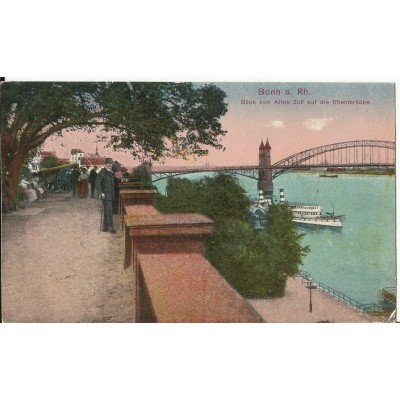 CPA: ALLEMAGNE, BONN, Blick vom Alten Zoll auf die Rheinbrucke, jahre1920