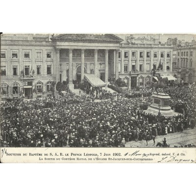 CPA: BELGIQUE, Souvenir du Bapteme de S.A.R. Le Prince Léopold, 1902