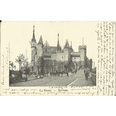 CPA: BELGIQUE, ANVERS, Le Steen, vers 1900
