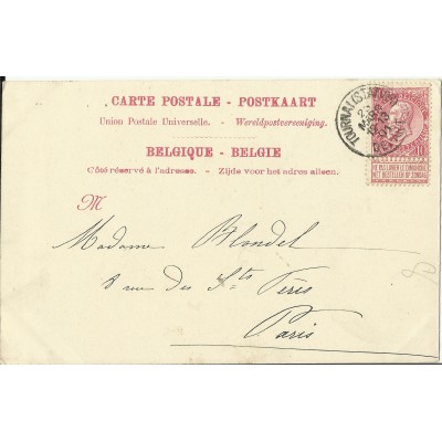 CPA: BELGIQUE, TOURNAI, L'Escaut, vers 1900