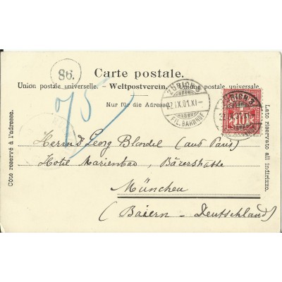 CPA: SUISSE, ZURICH, Utpoquai, années 1900