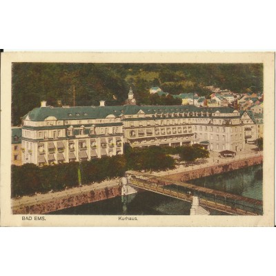 CPA: ALLEMAGNE, BAD EMS, Kurhaus, jahre 1920