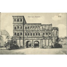 CPA: ALLEMAGNE, TRIER, Porta nigra, Westseite, jahre 1920