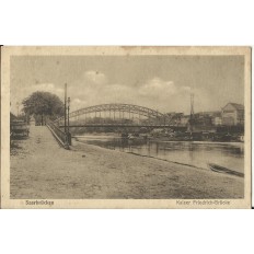 CPA: ALLEMAGNE, SAARBRUCKEN, Kaiser Friedrich-Brucke, jahre 1920