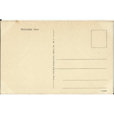 CPA: ALLEMAGNE, WEINFELDER MAAR, jahre 1920