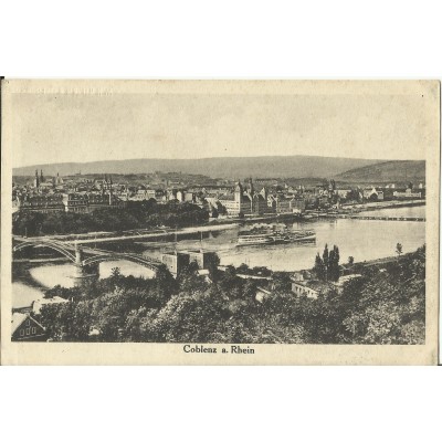 CPA: ALLEMAGNE, COBLENZ A.RHEIN, jahre 1920