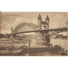 CPA: ALLEMAGNE, BONN, Rheinbrucke, (jahre 1910)