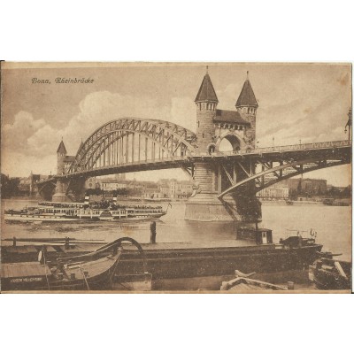 CPA: ALLEMAGNE, BONN, Rheinbrucke, (jahre 1910)