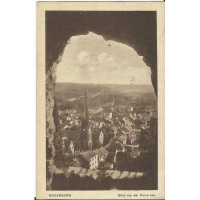 CPA: ALLEMAGNE, GODESBERG, Blick von der Ruine aus, jahre 1920