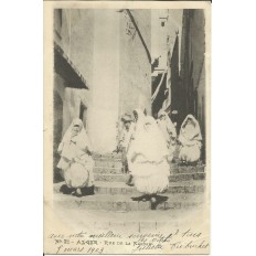 CPA: ALGERIE, Alger, Rue de la Kasbah, années 1900