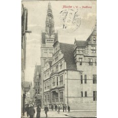 CPA: ALLEMAGNE, MUNSTER, Stadthaus, jahre 1900