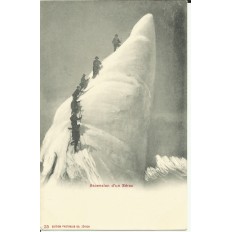CPA: SUISSE, ZURICH, Ascension d'un Sérac, années 1900