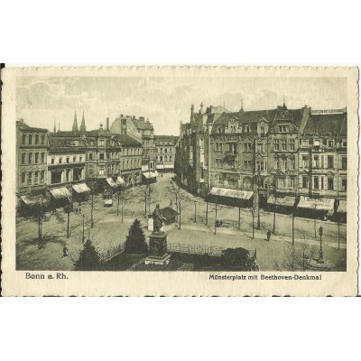 CPA: ALLEMAGNE, BONN, Munsterplatz (1920)