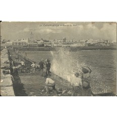 CPA: MAROC, Casablanca, Entrée du Port, années 1910