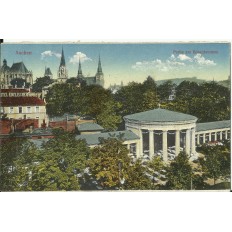 CPA: ALLEMAGNE, AACHEN, Partie am Elisenbrunnen (1920)