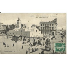 CPA: ALGERIE, ALGER, Place du Gouvernement, années 1910