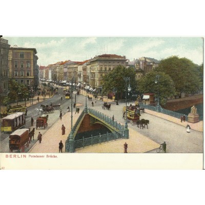 CPA: ALLEMAGNE, BERLIN, Postdamer Brucke (1910)