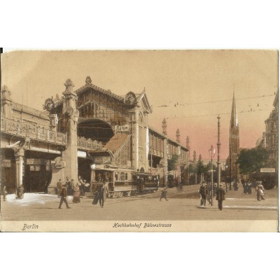 CPA: ALLEMAGNE, BERLIN, Hochbahnhof Bulowstrasse, 1910