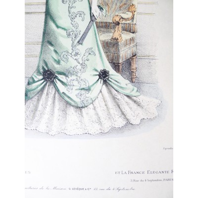 LITHOGRAPHIE de MODE, COSTUMES, COUTURE, FASHION, années 1900-1910 (10)