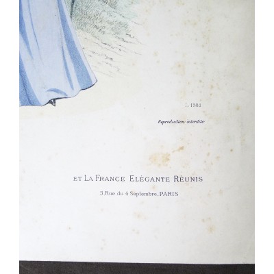 LITHOGRAPHY FASHION, years 1900-1910 (12)