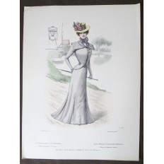 LITHOGRAPHIE de MODE, COSTUMES, COUTURE, FASHION, années 1900-1910 (21)