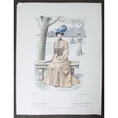 LITHOGRAPHIE de MODE, COSTUMES, COUTURE, FASHION, années 1900-1910 (24)