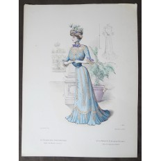 LITHOGRAPHIE de MODE, COSTUMES, COUTURE, FASHION, années 1900-1910 (61)