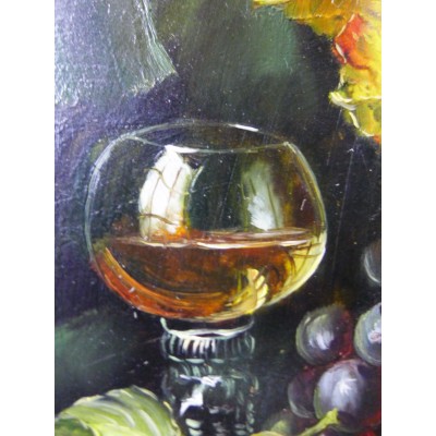 STILL LIFE with FRUITS, XIXth. OIL/PANEL. COLLECTION.