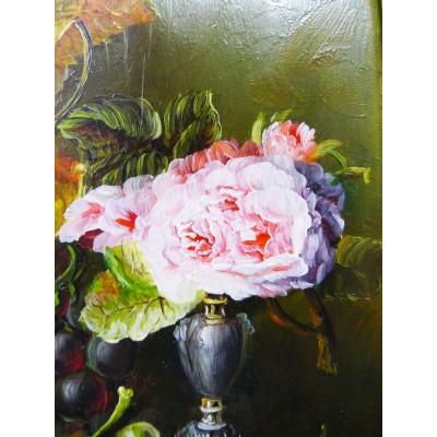 STILL LIFE with FRUITS, XIXth. OIL/PANEL. COLLECTION.