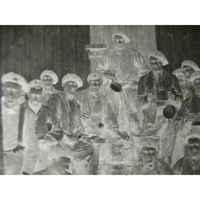 MILITAIRES AVEYRONNAIS 1926 MEKNES, PHOTOGRAPHIE/VERRE (1)