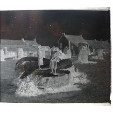 PHOTOGRAPHIE / VERRE, MENHIRS en BRETAGNE, lieu inconnu, années 1930.