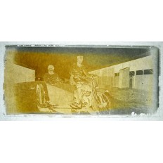 MILITAIRES AVEYRONNAIS 1926 MEKNES, PHOTOGRAPHIE/VERRE (2)