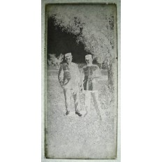 MILITAIRES AVEYRONNAIS 1926 MEKNES, PHOTOGRAPHIE/VERRE (3)