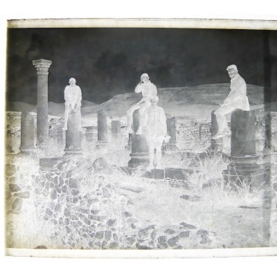 MILITAIRES AVEYRONNAIS 1926 MEKNES, PHOTOGRAPHIE/VERRE (5)